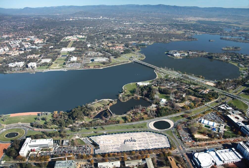 Dead and buried?: There seems to be little left of the grand vision to link Canberra's city to lake front.