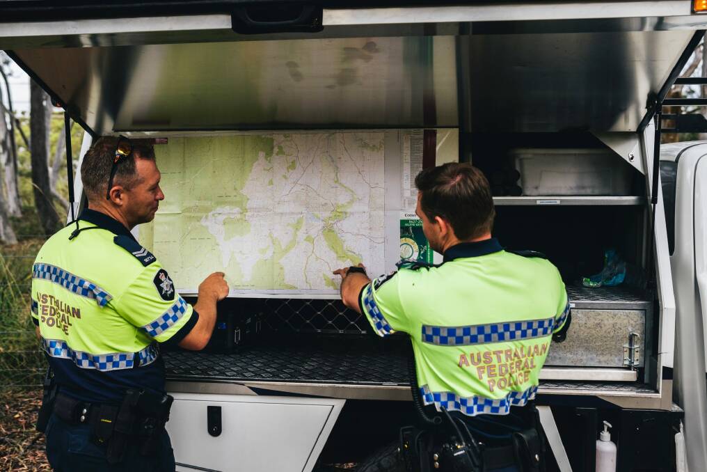 Police search and rescue have a number of resources to help find stranded bushwalkers, including drones and trail bikes. Photo: Rohan Thomson