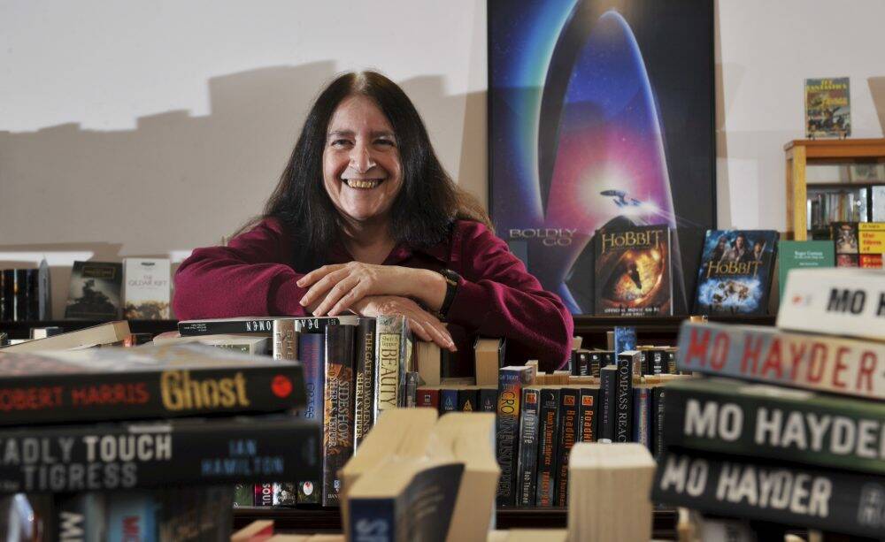 Gayle Lovett of Gaslight Books is closing her shop after 25 years. Photo: Graham Tidy