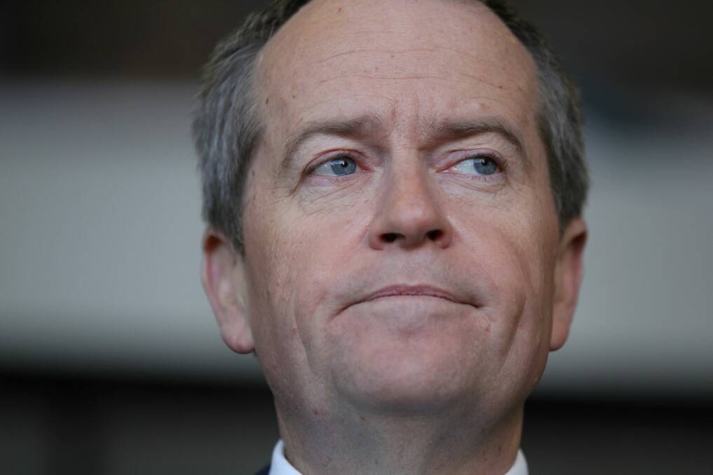 Asked about the change in the party's draft national constitution, current leader Bill Shorten said: "The party's united and I'm very grateful for the support I get from my federal parliamentary party."  Photo: Alex Ellinghausen