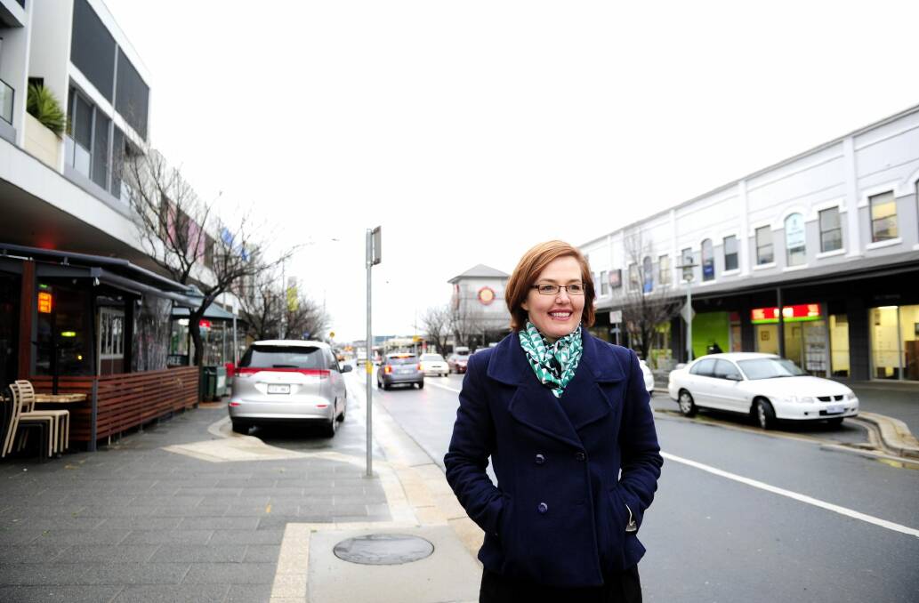 Labor backbencher Meegan Fitzharris has welcomed support for a car ban on Hibberson Street. Photo: Melissa Adams 