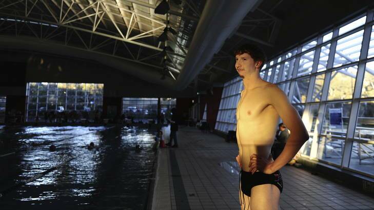 Canberra's Richard Eliason, 24 of Flynn, has been selected in the Australian swimming team for the Paralympics. Photo: Melissa Adams