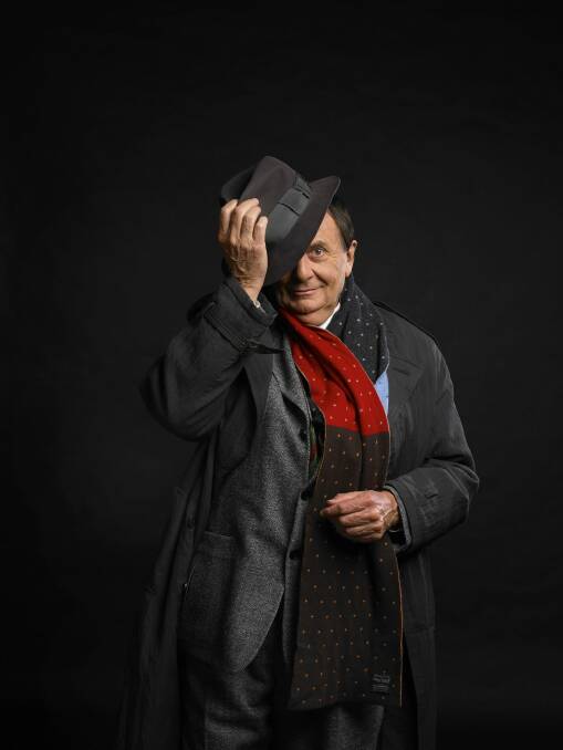 Barry Humphries at the launch of his Man Behind the Mask tour which takes off in 2018. Photo: Simon Schluter