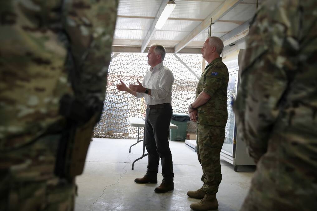 With Australian Special Forces in Baghdad. Photo: Andrew Meares