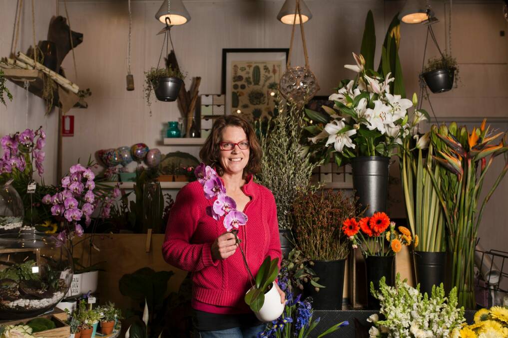 Poetry in Flowers owner Liz Toussaint supports the new development in Gungahlin.  Photo: Jamila Toderas