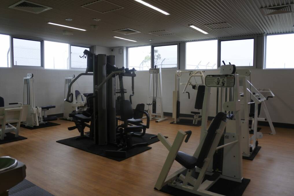 The new gym at the Canberra prison. Photo: Clare Sibthorpe