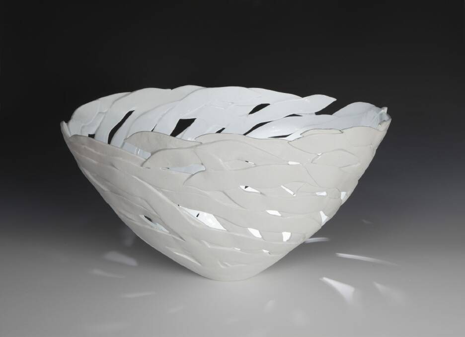Works such as The Kelp #30 demonstrate Les Blakebrough's understanding of the characteristics of porcelain. Photo: Supplied
