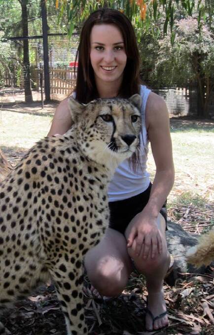  Riharna Thomson at the National Zoo and Aquarium in Canberra. Photo: Facebook