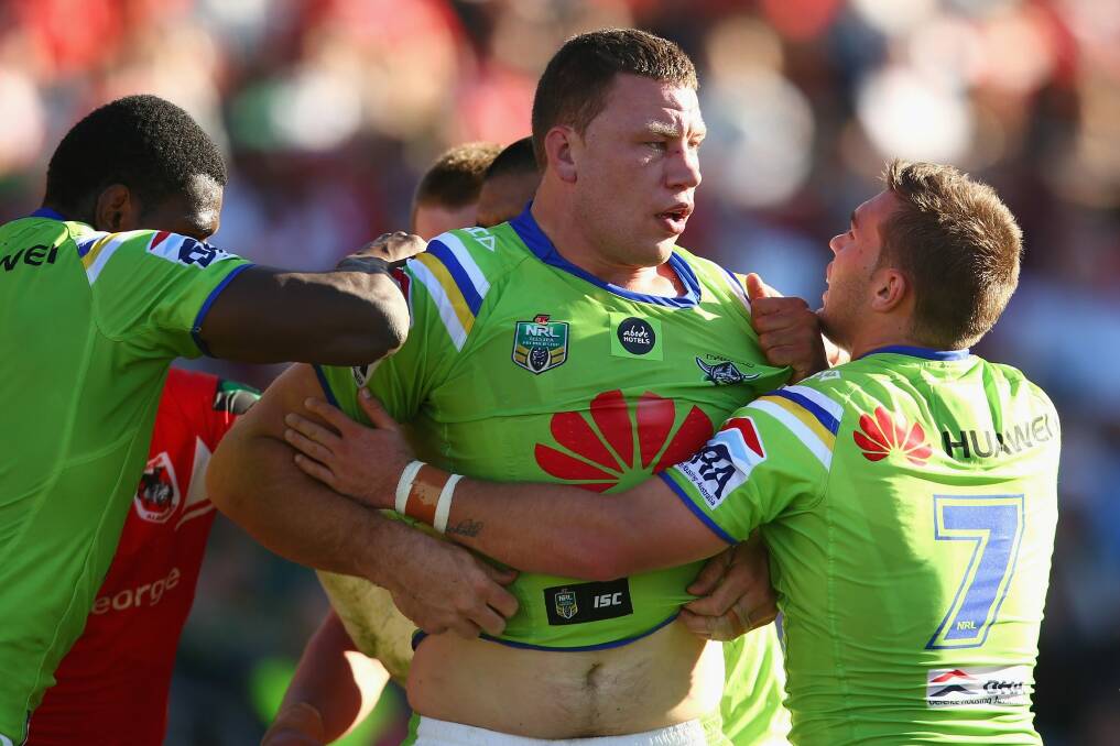 Shannon Boyd has re-signed with the Canberra Raiders until the end of 2018.. Photo: Mark Kolbe