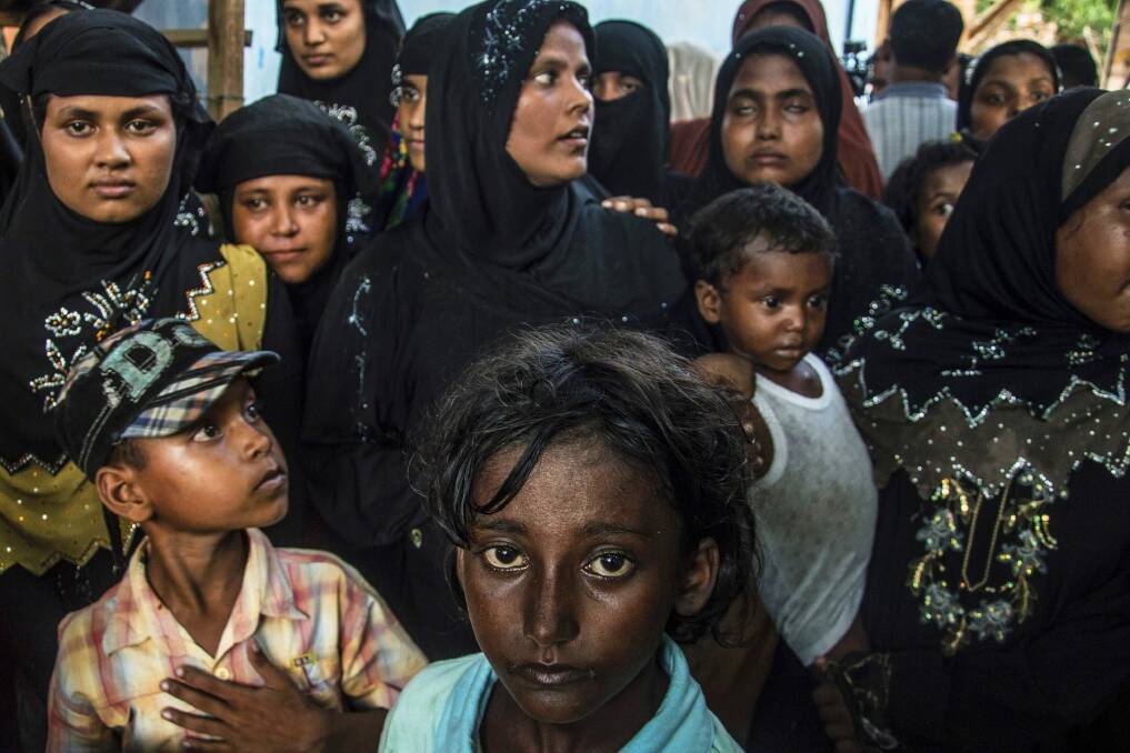 Muslim Rohingya in a shelter in Birem Bayuen in Indonesia's Aceh province.  Photo: AFP