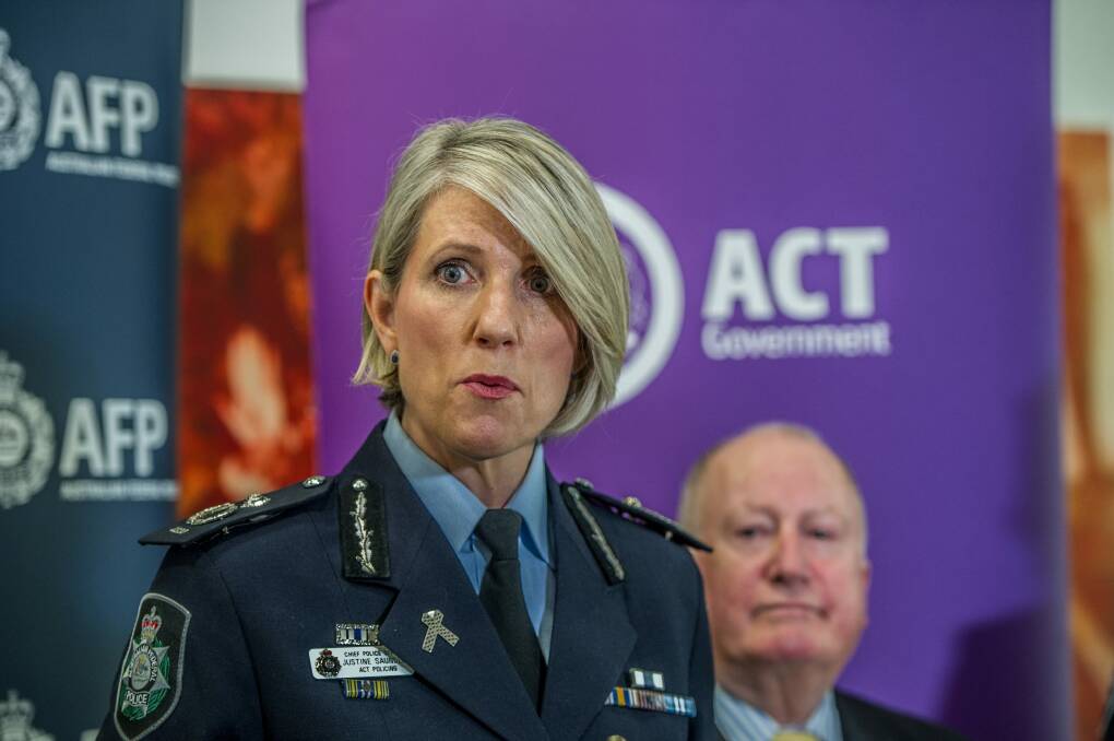 ACT's Chief Police Officer Justine Saunders says there's no need for an ACT integrity commission. Photo: Karleen Minney