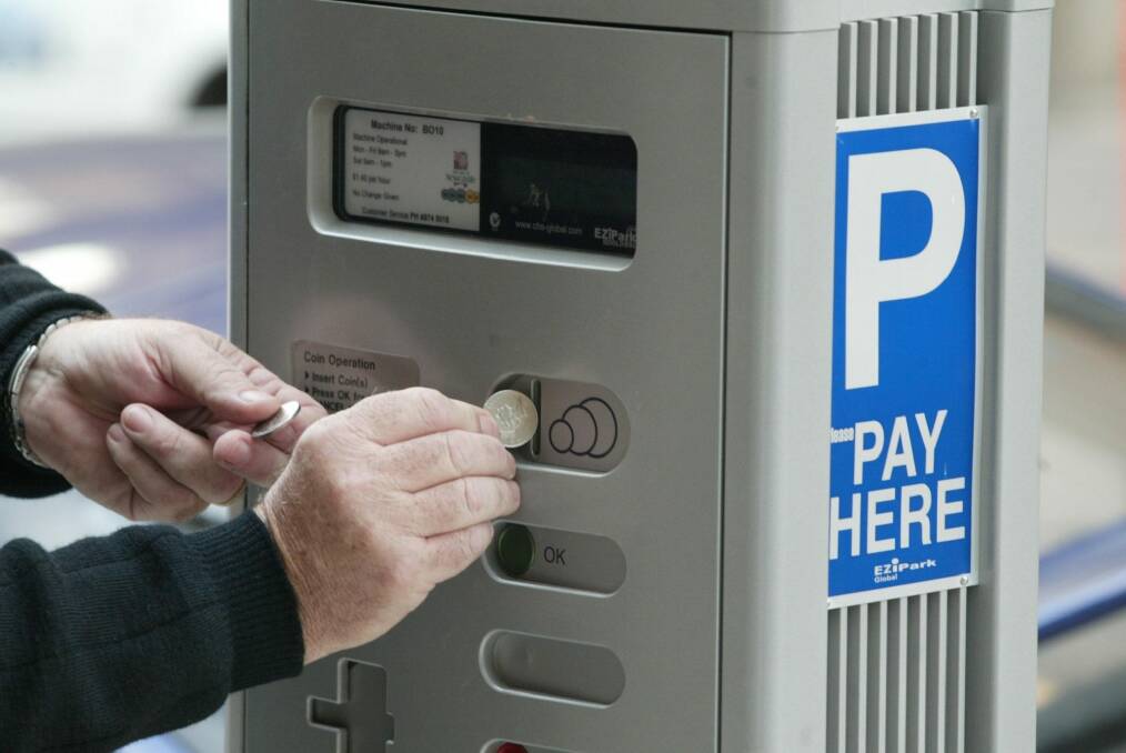 Parking ticket machines aren't a big problem for staff of ministers in the city centre. Photo: Ryan Osland