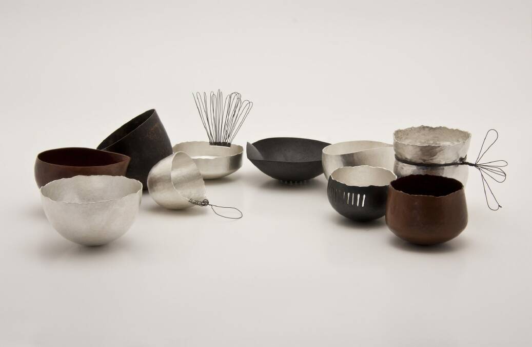 "10 Vessels 10 Days" by Alison Jackson in Table Tools at Craft ACT.  Photo: Angela Bakker