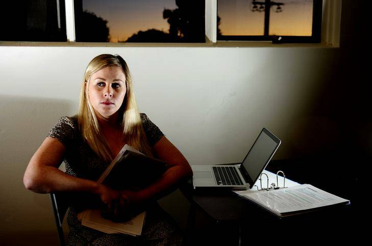 University of Canberra student, Lauren Ingram, 22, is locked in a FOI battle with the university. Photo: Melissa Adams