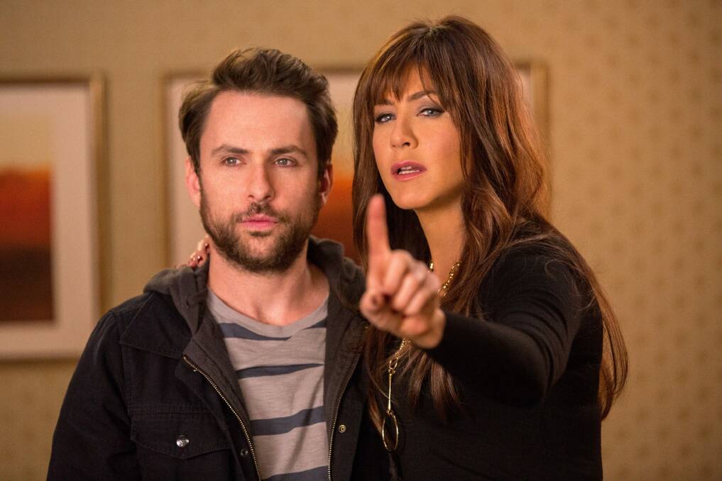Star power: Charlie Day and Jennifer Aniston in <i>Horrible Bosses 2</i>. Photo: supplied