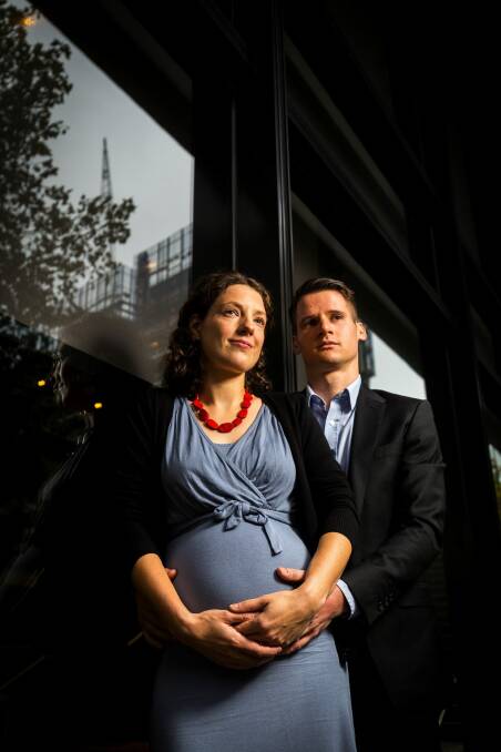 Melbourne-based couple Nina and Perrin Wilkins have been caught up in the changes to citizenship rules unveiled on Thursday. Photo: Chris Hopkins