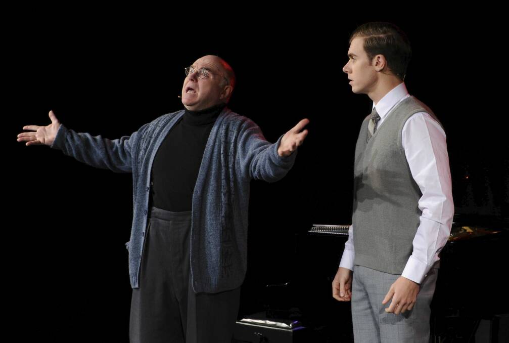 <i>Mario<i>  features Phil Scott, left, in various roles  and Blake Bowden as  American tenor Mario Lanza.   Photo: Graham Tidy