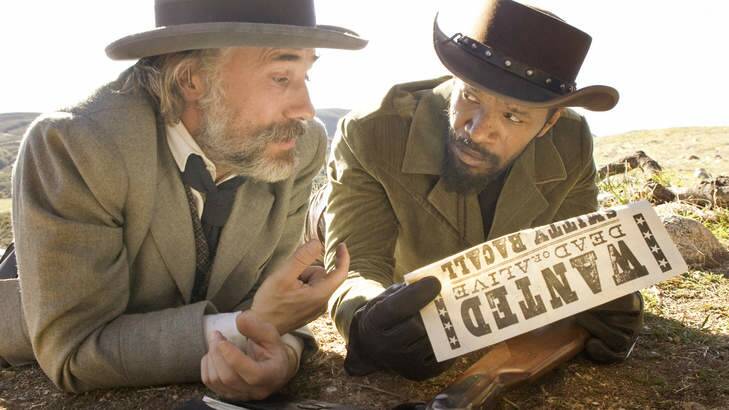 Christoph Waltz, left, and Jamie Foxx star in Columbia Pictures' <i>Django Unchained</i>.