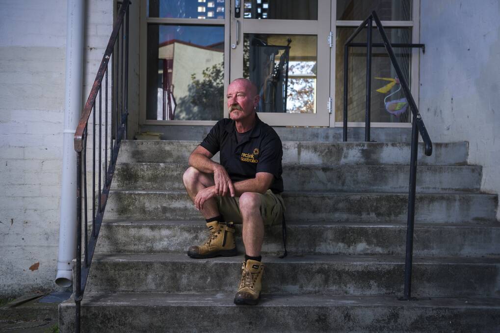 Mark Ransome, who will be taking the program he has run at Ainslie Avenue public housing flats to Illawarra Court in Belconnen. Photo: Dion Georgopoulos
