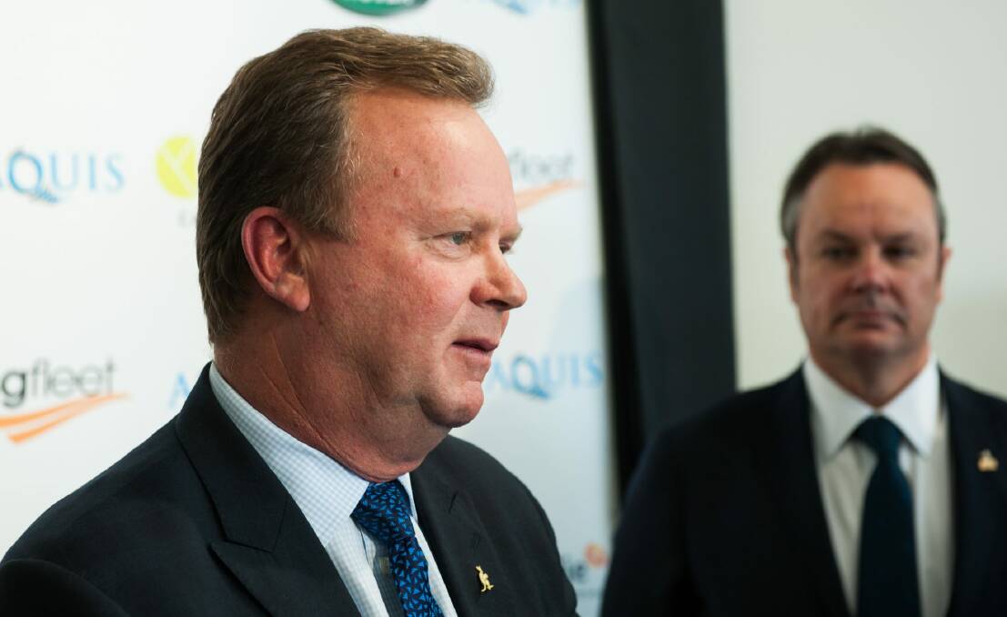 ARU boss Bill Pulver has met with the Brumbies to discuss a potential private equity partnership. Photo: Elesa Kurtz