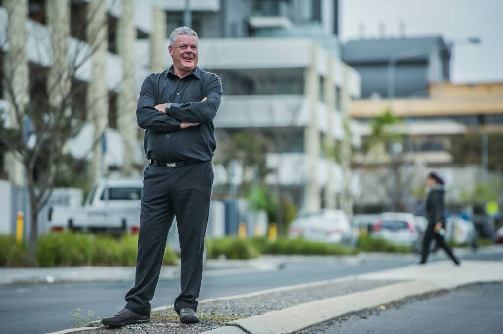 Belconnen Community Council chairman Glen Hyde is one of more than 3600 apartment dwellers in Belconnen.  Photo: Karleen Minney