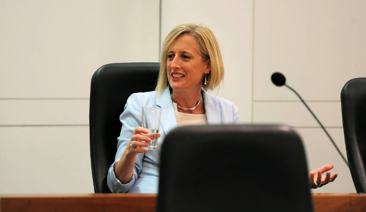ACT senator Katy Gallagher says public servants' conditions cannot be bought with an extra 0.5 per cent pay rise. Photo: Graham Tidy