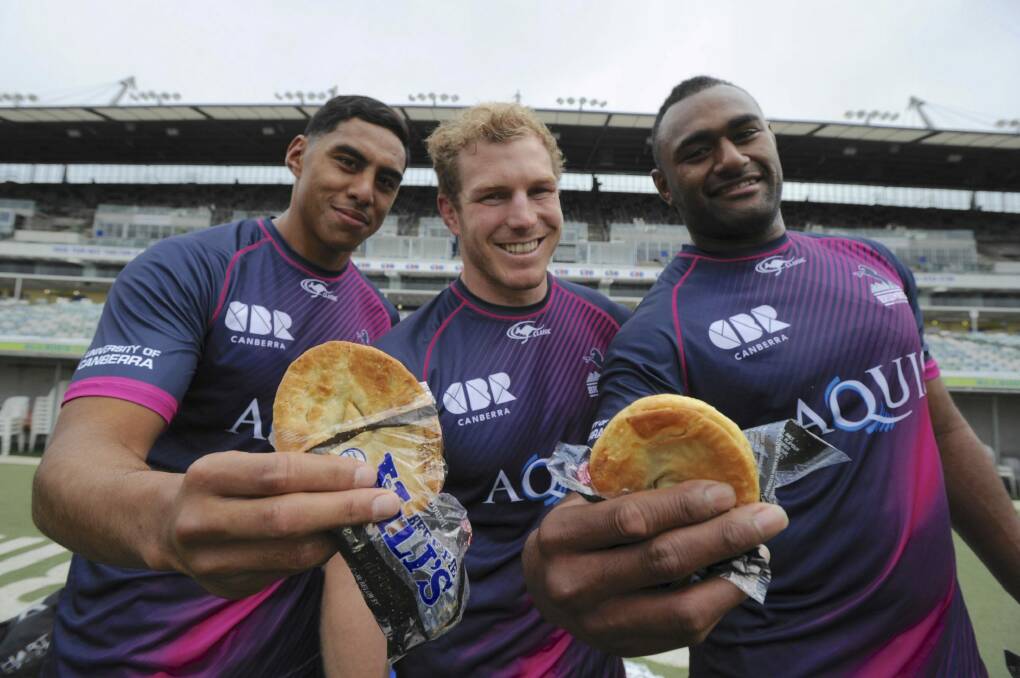 Will there be enough people at Canberra Stadium to eat all the pies? Photo: Graham Tidy