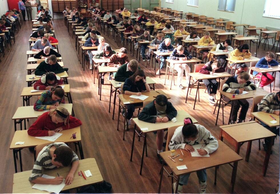 Students sit the selective high school test in NSW. Photo: Andrew Taylor