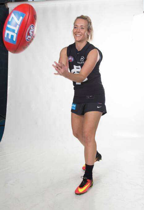 AFL star Lauren Arnell has always been sports mad.  Photo: Carlton FC 
