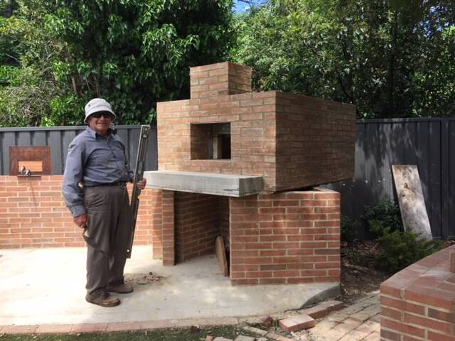 Dante said after six decades of laying bricks, his back is 'still ok'. Photo: Supplied