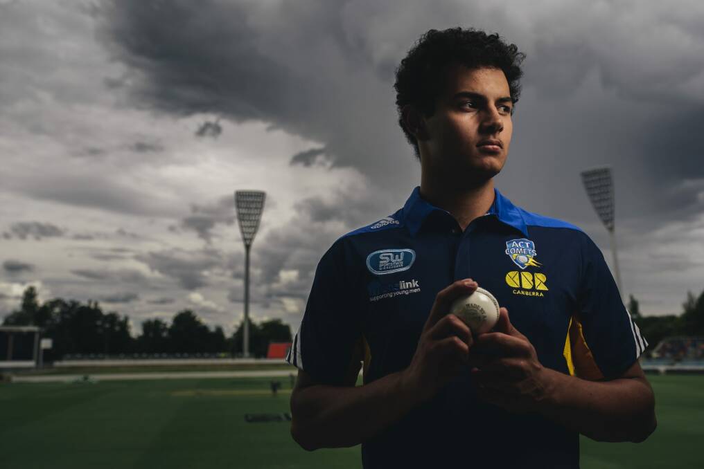 Quick learner: Weston Creek Molonglo fast bowler Joe Slater will make his Futures League debut for the ACT Comets against Tasmania in Hobart on Monday. Photo: Rohan Thomson