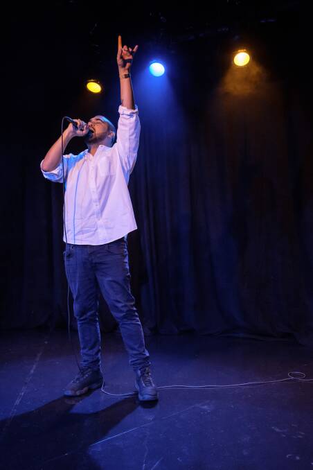 Omar Musa in performance. Photo: Robert Catto