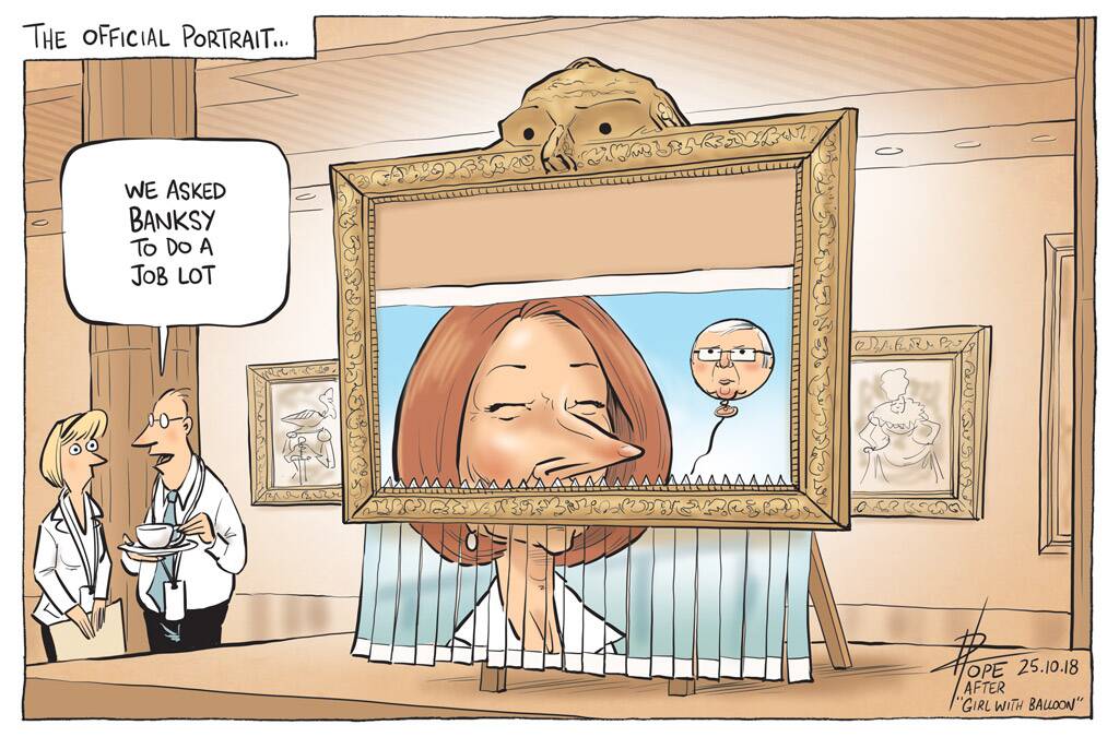 The Canberra Times' editorial cartoon for Thursday, October 25, 2018.  Photo: David Pope