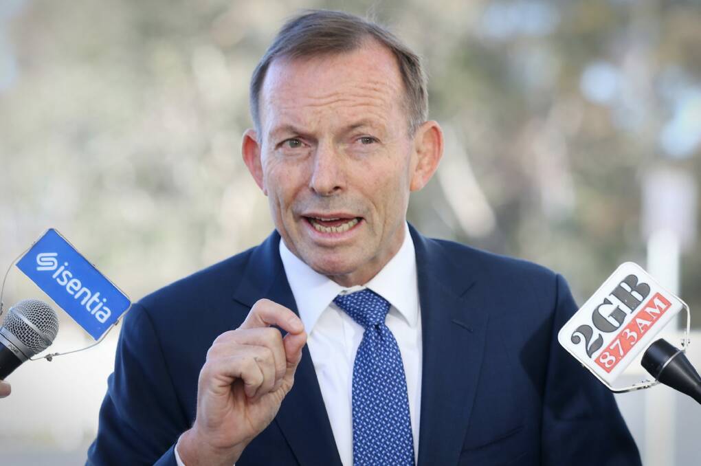 Tony Abbott slammed the ACT education minister's comments as "pretty outrageous". Photo: Andrew Meares
