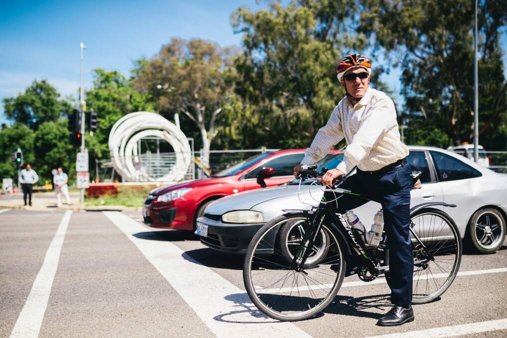 Pedal Power ACT's John Armstrong wants $120 million in cycling infrastructure investment over the next four years.  Photo: Rohan Thomson