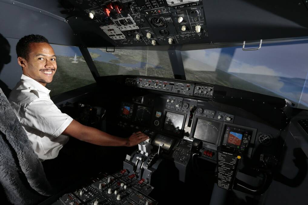 Join the jet set: Commercial pilot Anthony Berko is one of the instructors at Jet Flight Simulator in Fyshwick.