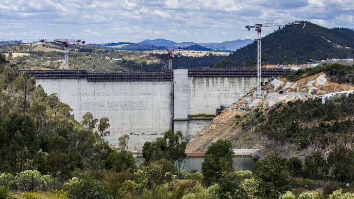 The Cotter Dam wall. Photo: Rohan Thomson