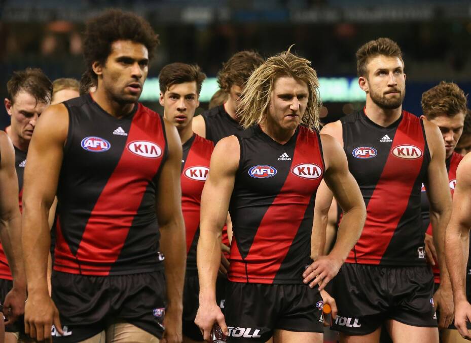Essendon have the shortest price on record for a team to lose the most games. Photo: Getty Images