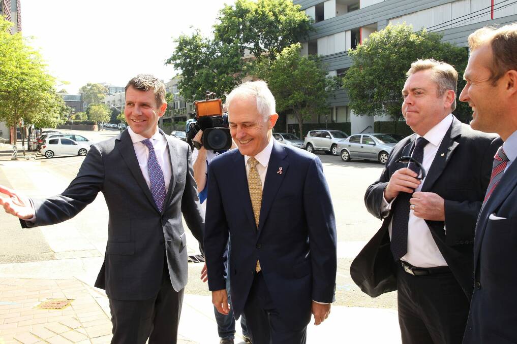 Mike Baird and Malcolm Turnbull  are pushing for party reform. Photo: Anthony Johnson