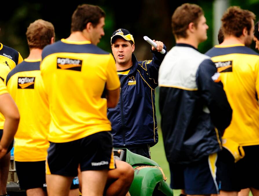 Dave Wessels at the Brumbies in 2011. Photo: Stuart Walmsley