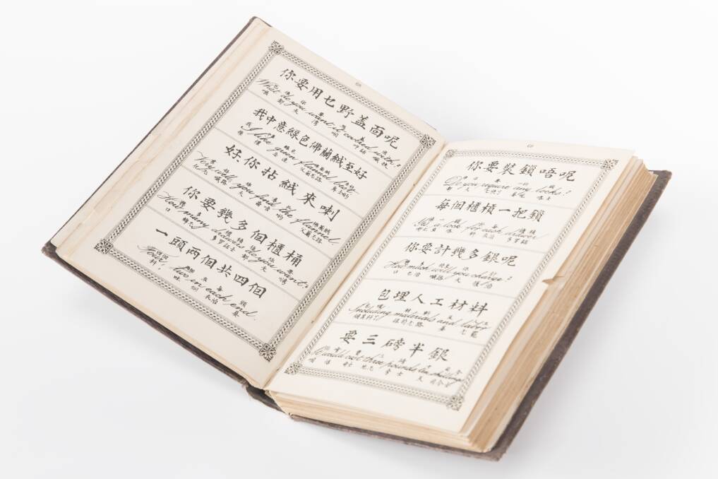 The first Chinese-English phrasebook. Photo: Supplied