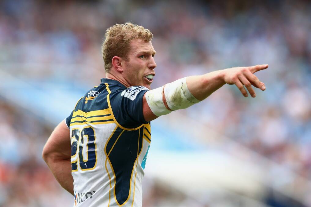 David Pocock of the Brumbies signals to team mates  Photo: Getty Images