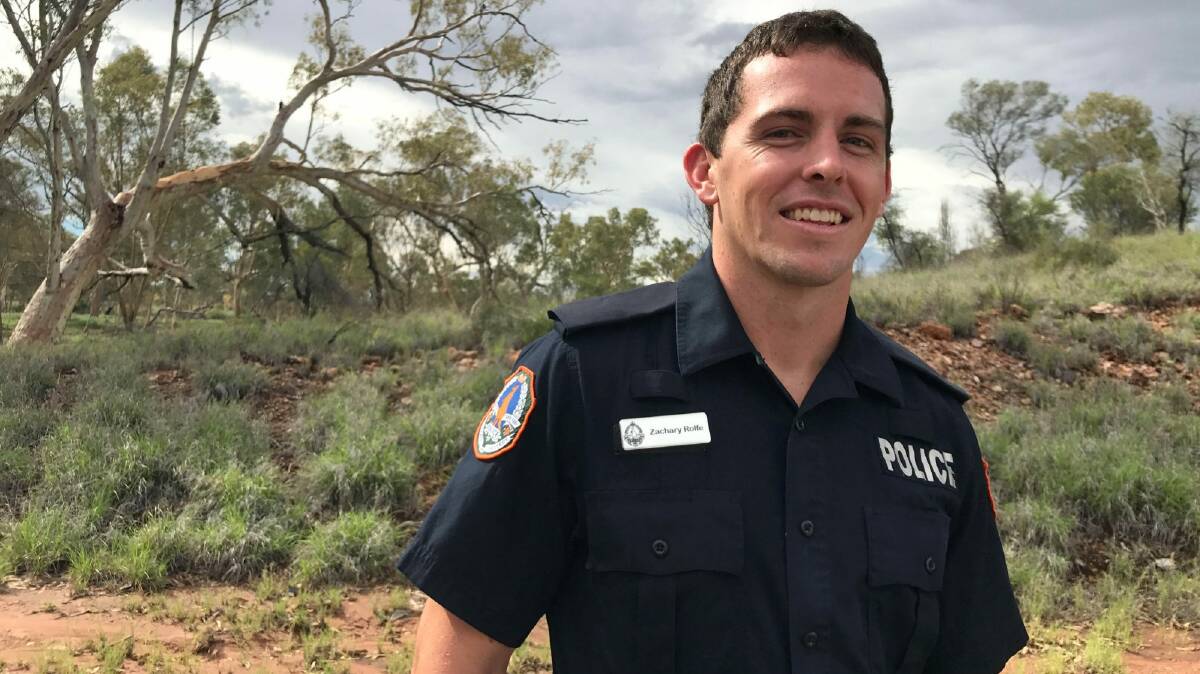 Former Canberra Grammar student now newly-minted heroic police officer in the NT, Zach Rolfe. Photo: Grenville Turner