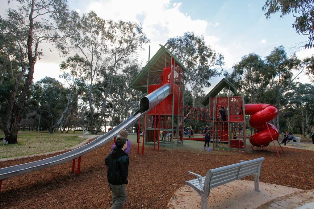 The children's play area at John Knight Memorial Park. Photo: Katherine Griffiths