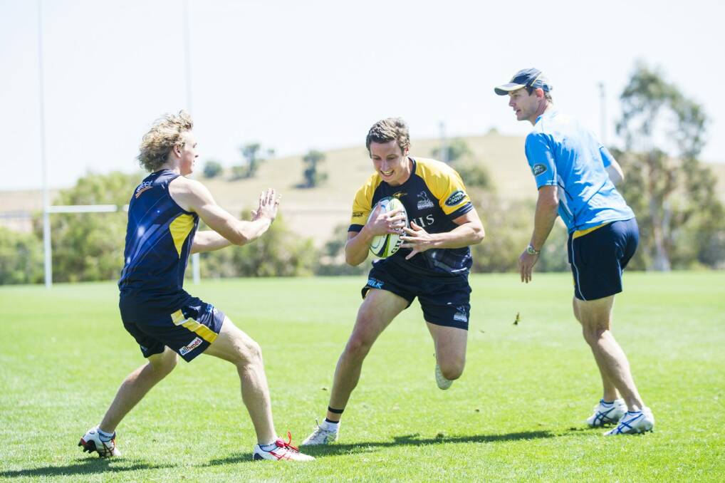 Nick Jooste impressed coach Stephen Larkham in his first hit-out with the Brumbies. Photo: Rohan Thomson