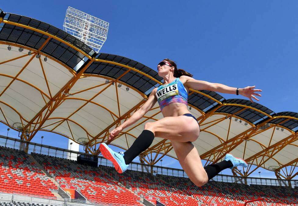 Lauren Wells will attempt to compete in the 400 metres hurdles and long jump at the Commonwealth Games. Photo: AAP