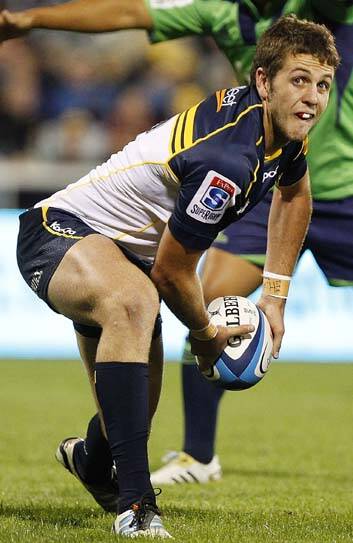 "The logical thing is a guy like Zack, who has run a lot more with Ian Prior, pictured, in the other group and it's quite nice he gets to play with Ian as well" ... Brumbies coach Jake White. Photo: Getty Images
