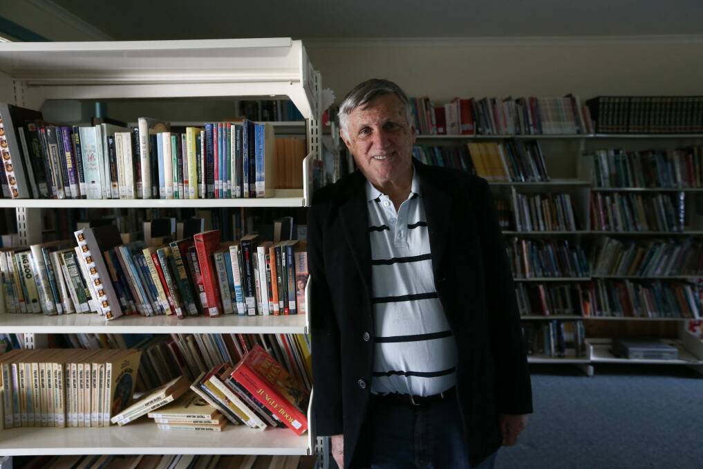 John Marsden in the school library.  Photo: Alex Ellinghausen