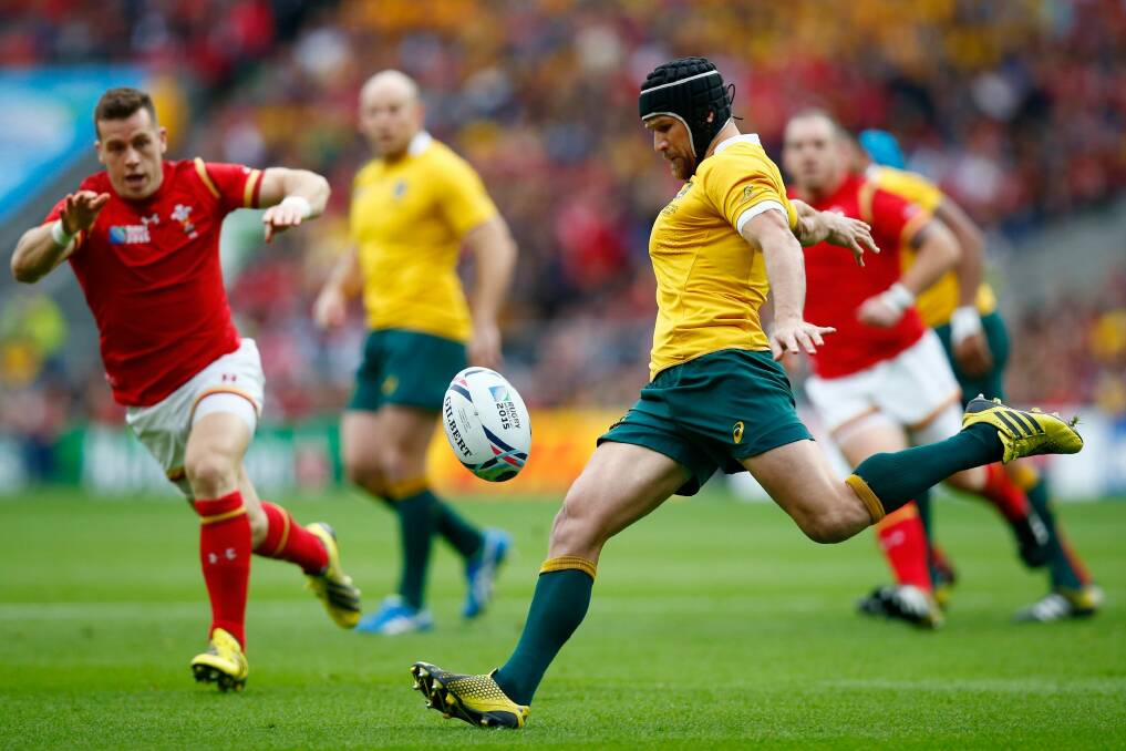 Evergreen: Matt Giteau is set to play his 100th Test for the wallabies. Photo: Getty Images