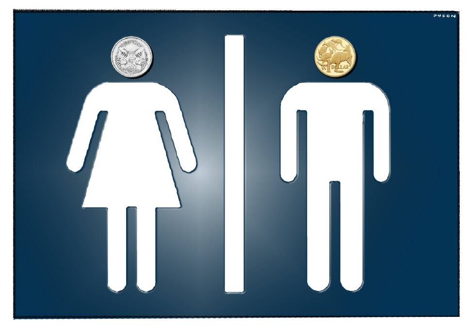 The average wage gap, adjusted for hours worked, is about 19 per cent. Photo: Andrew Dyson
